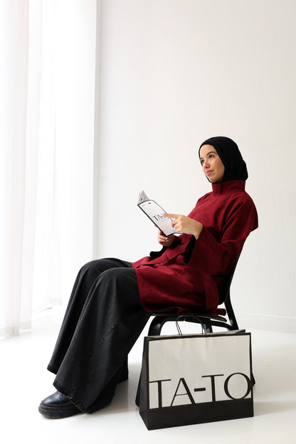 Timeless twist top - Burgundy