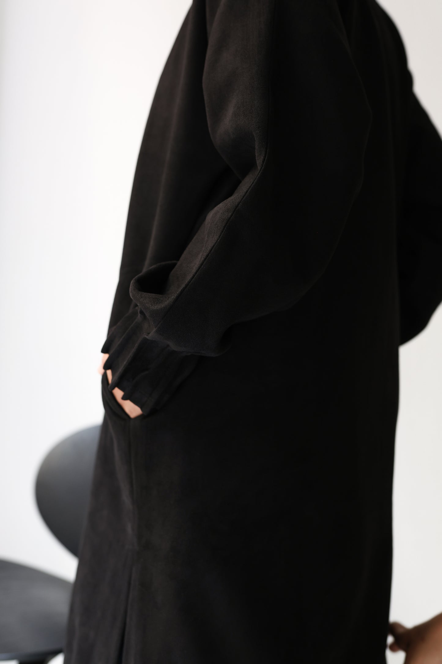 Edgy Pleats Top - Black