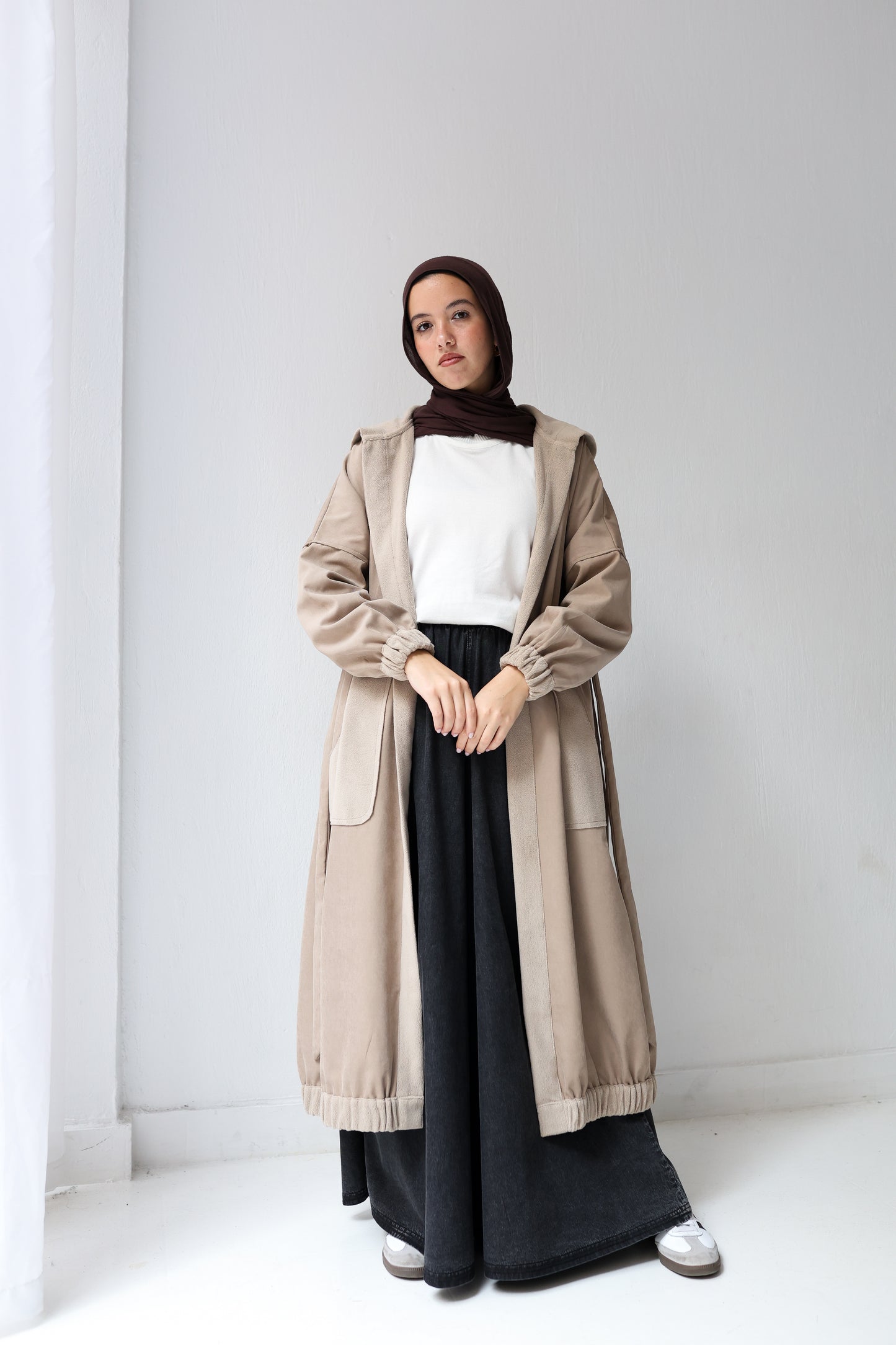 Cozy Cove Cardigan - café