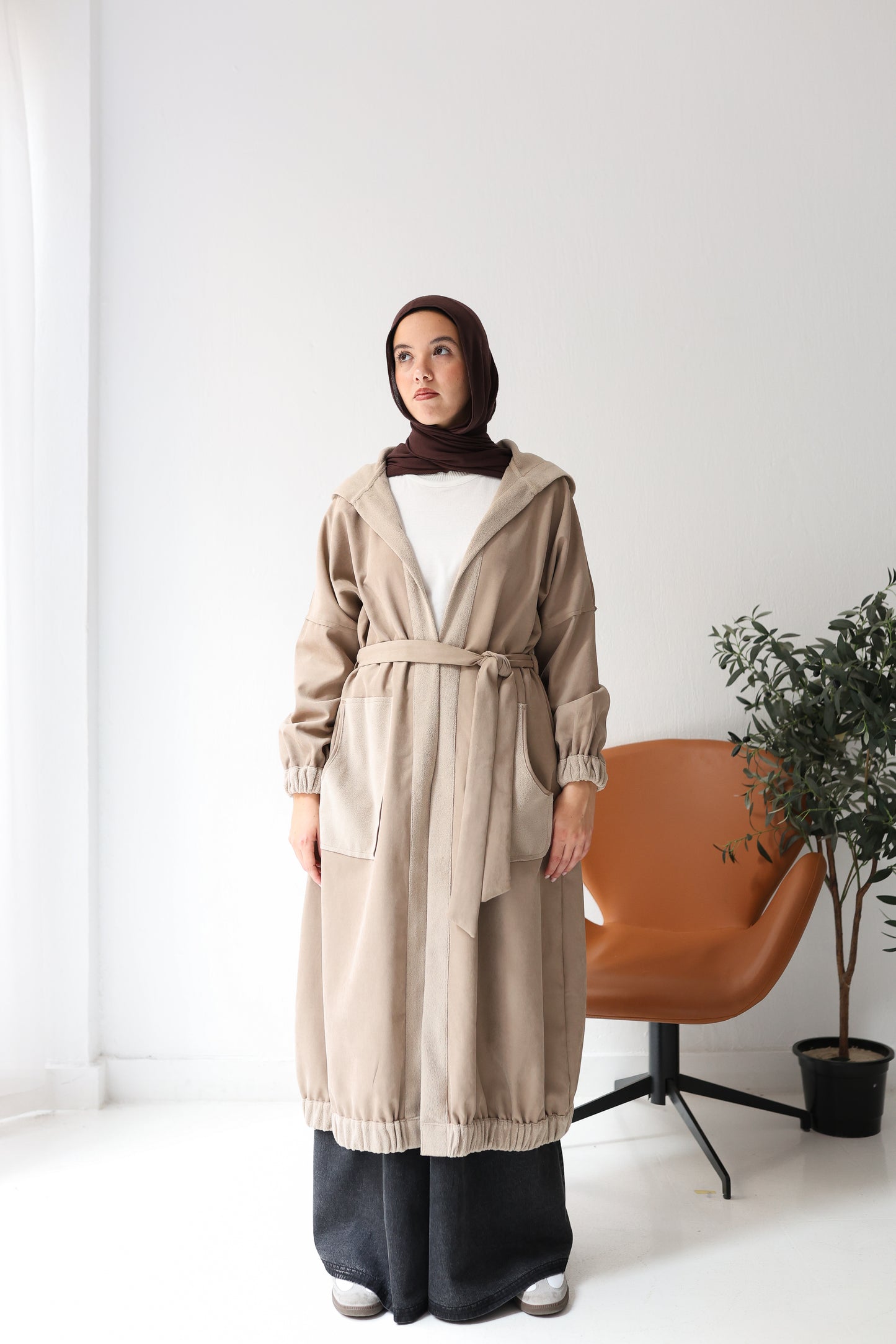 Cozy Cove Cardigan - café