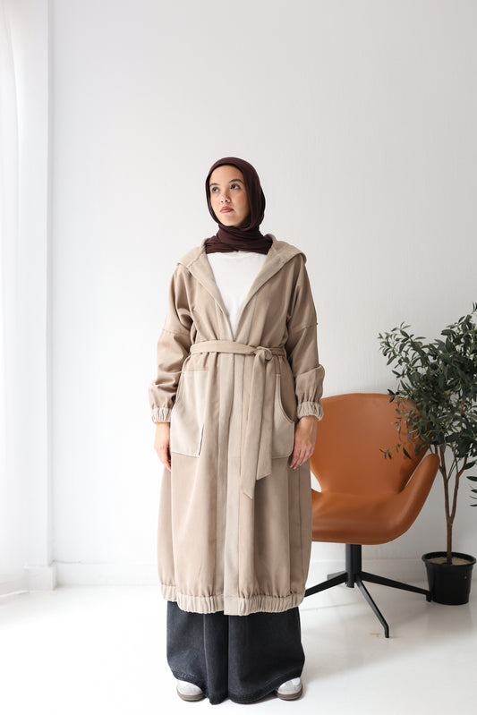 Cozy Cove Cardigan - café