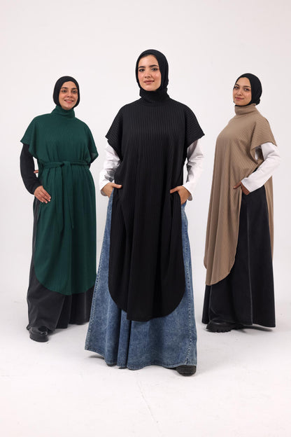 Slit & Sway Cape - Beige