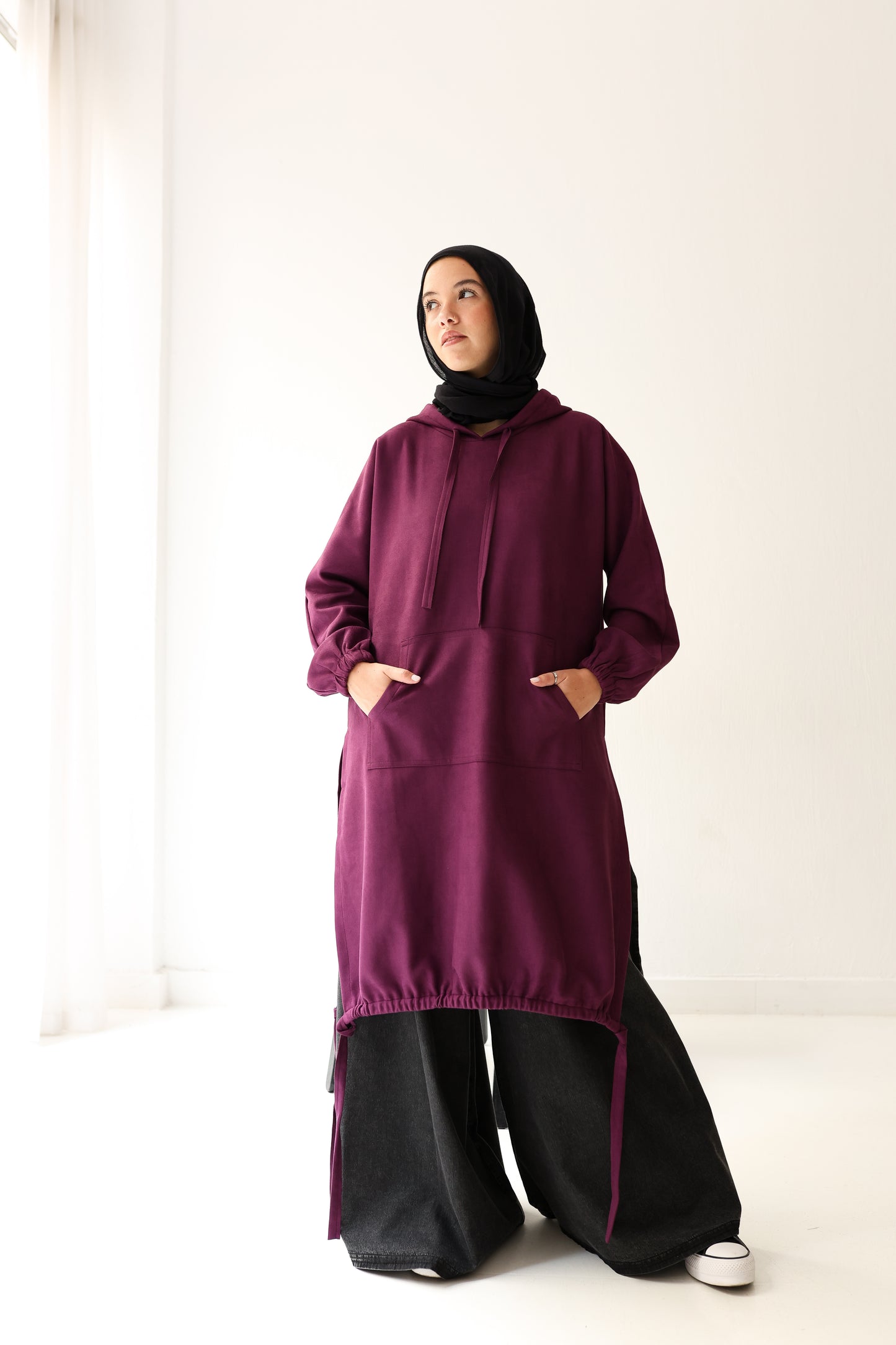 Bloom Hood Top - Purple