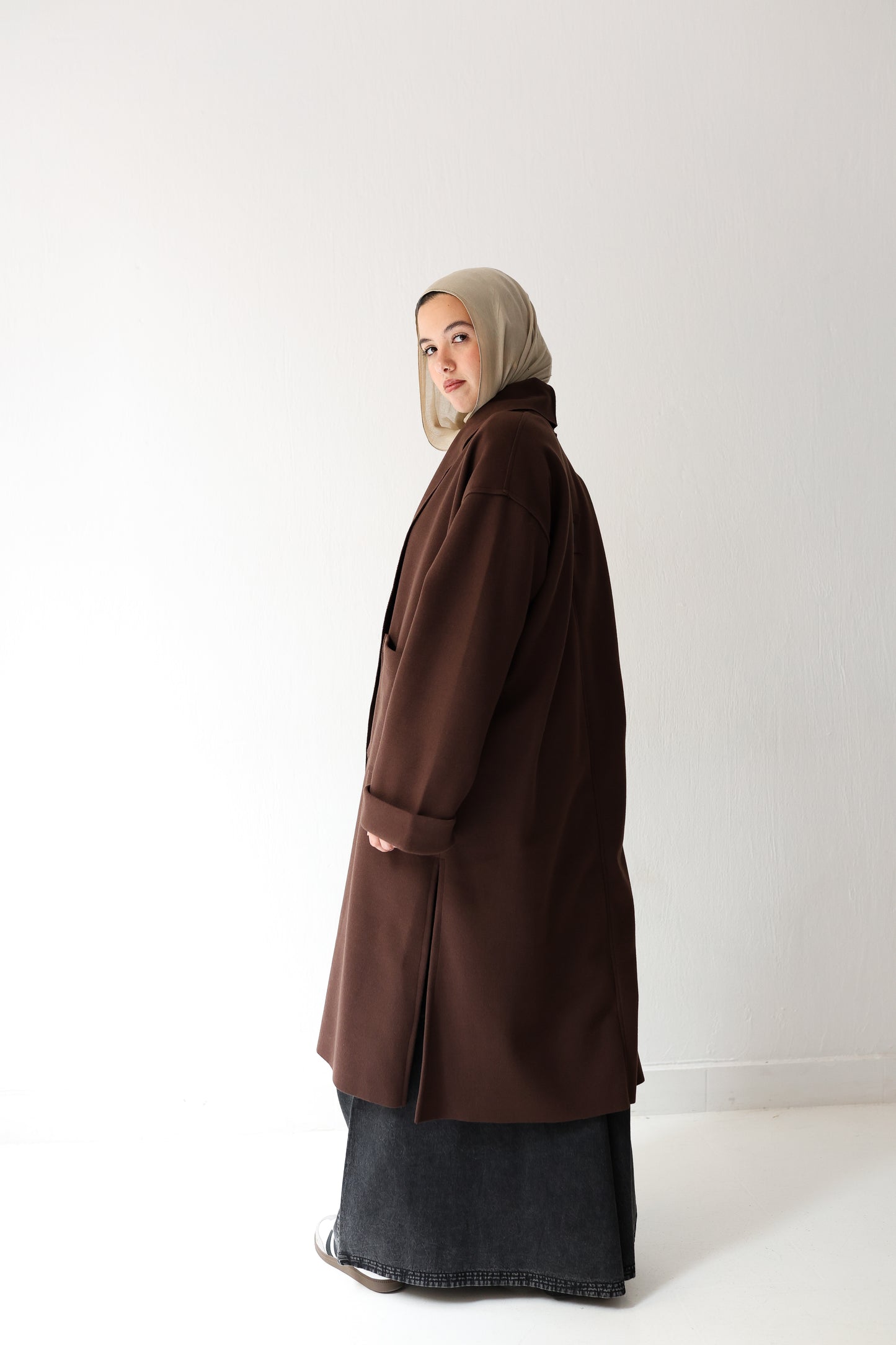 Humble Halo Coat - chocolate