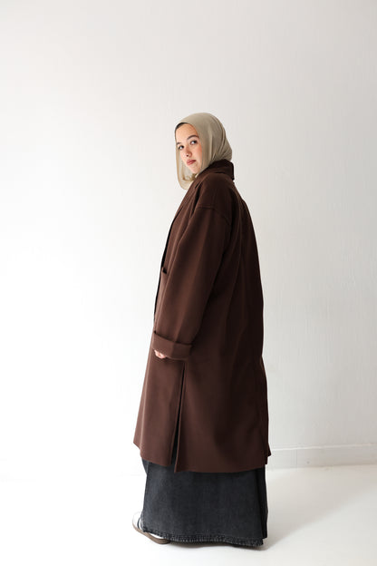 Humble Halo Coat - chocolate