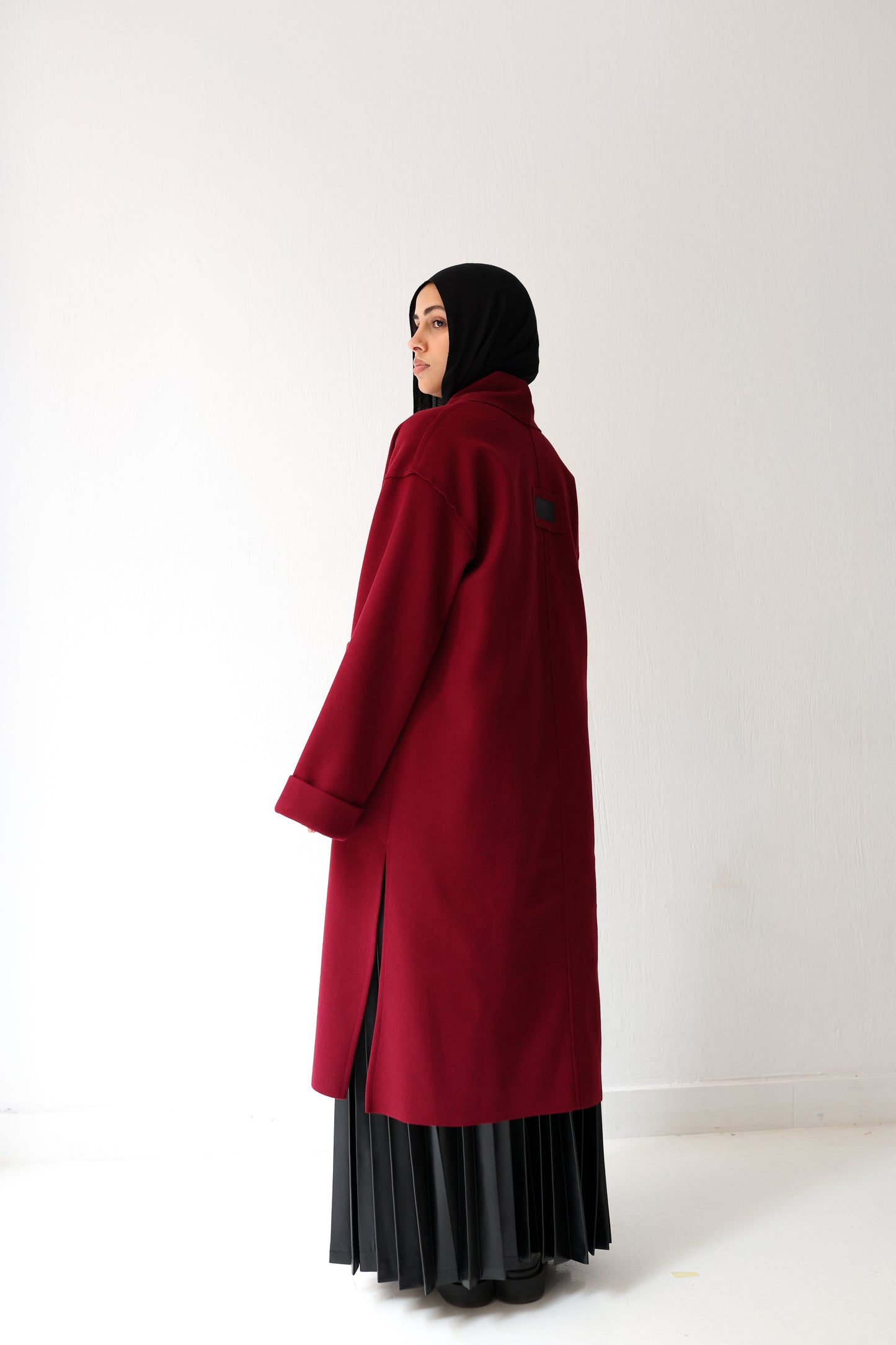 Humble Halo Coat - burgundy