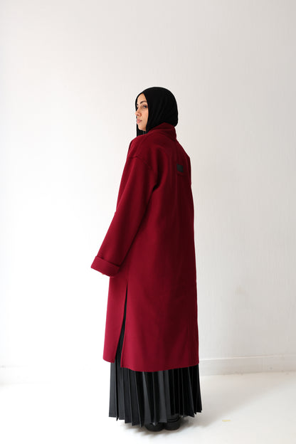 Humble Halo Coat - burgundy