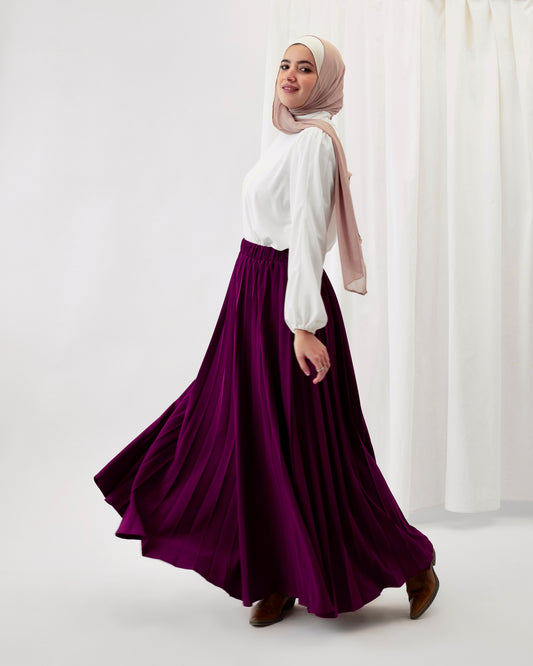Pleats perfection - Burgundy pink
