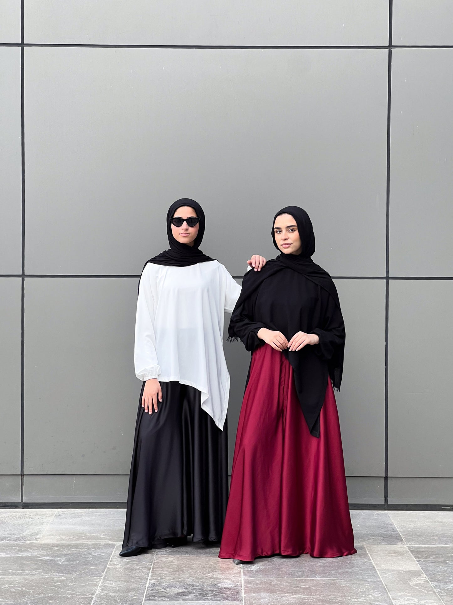 Silk Cloche Pants - Burgundy