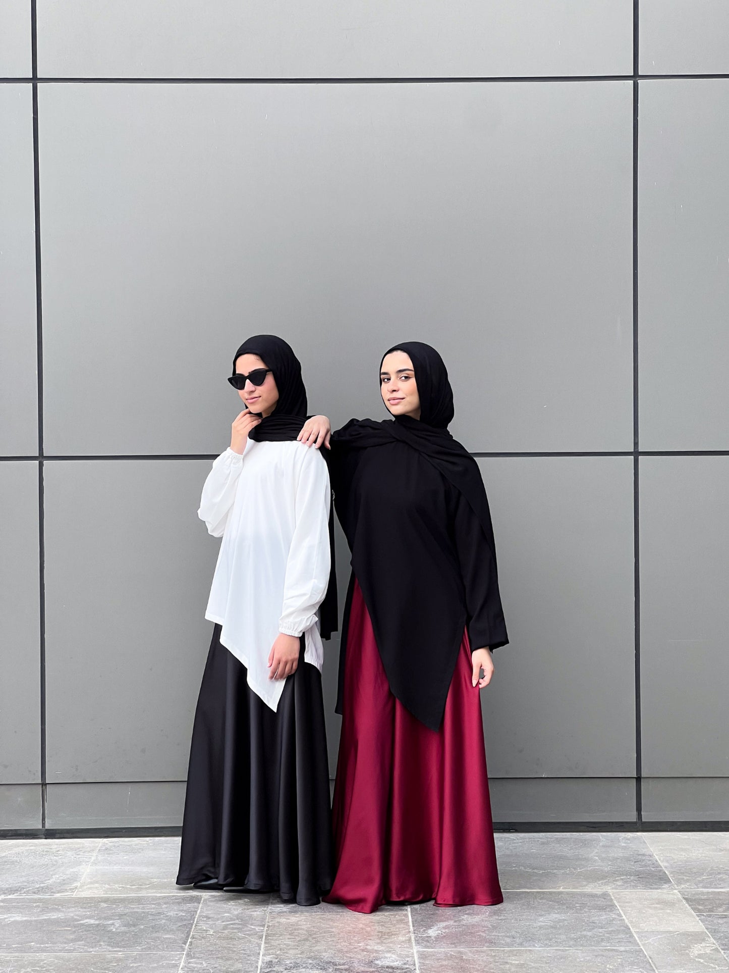Silk Cloche Pants - Burgundy