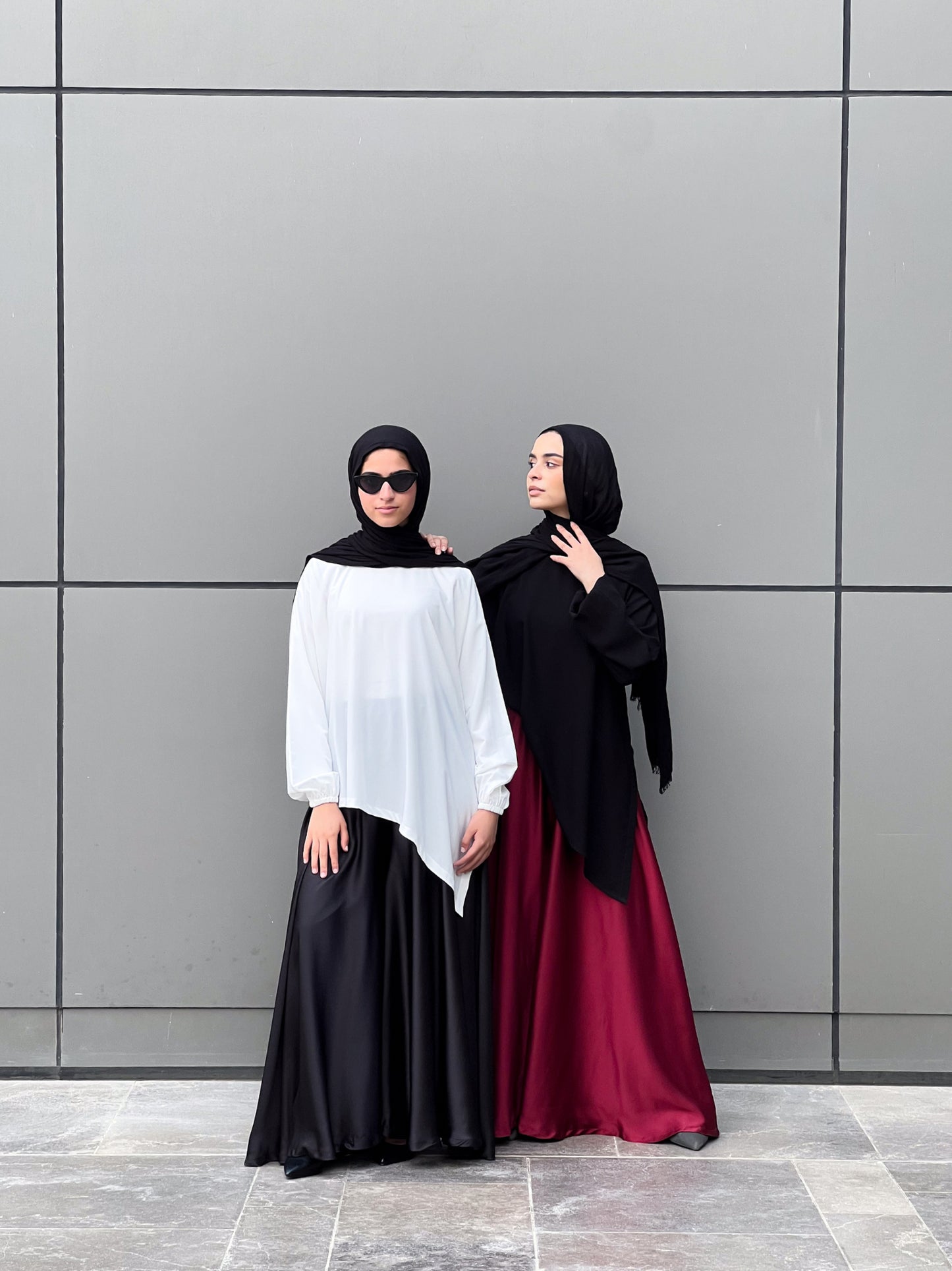 Silk Cloche Pants - Burgundy