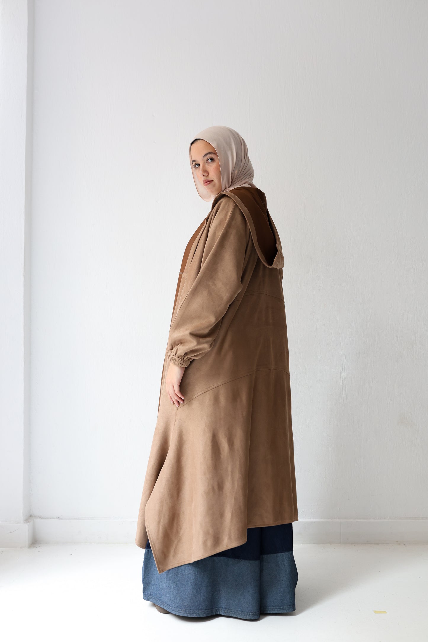 Cozy couture cardigan - café