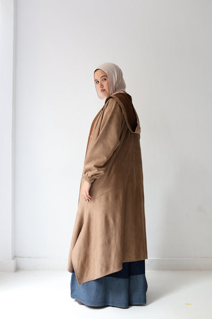 Cozy couture cardigan - café