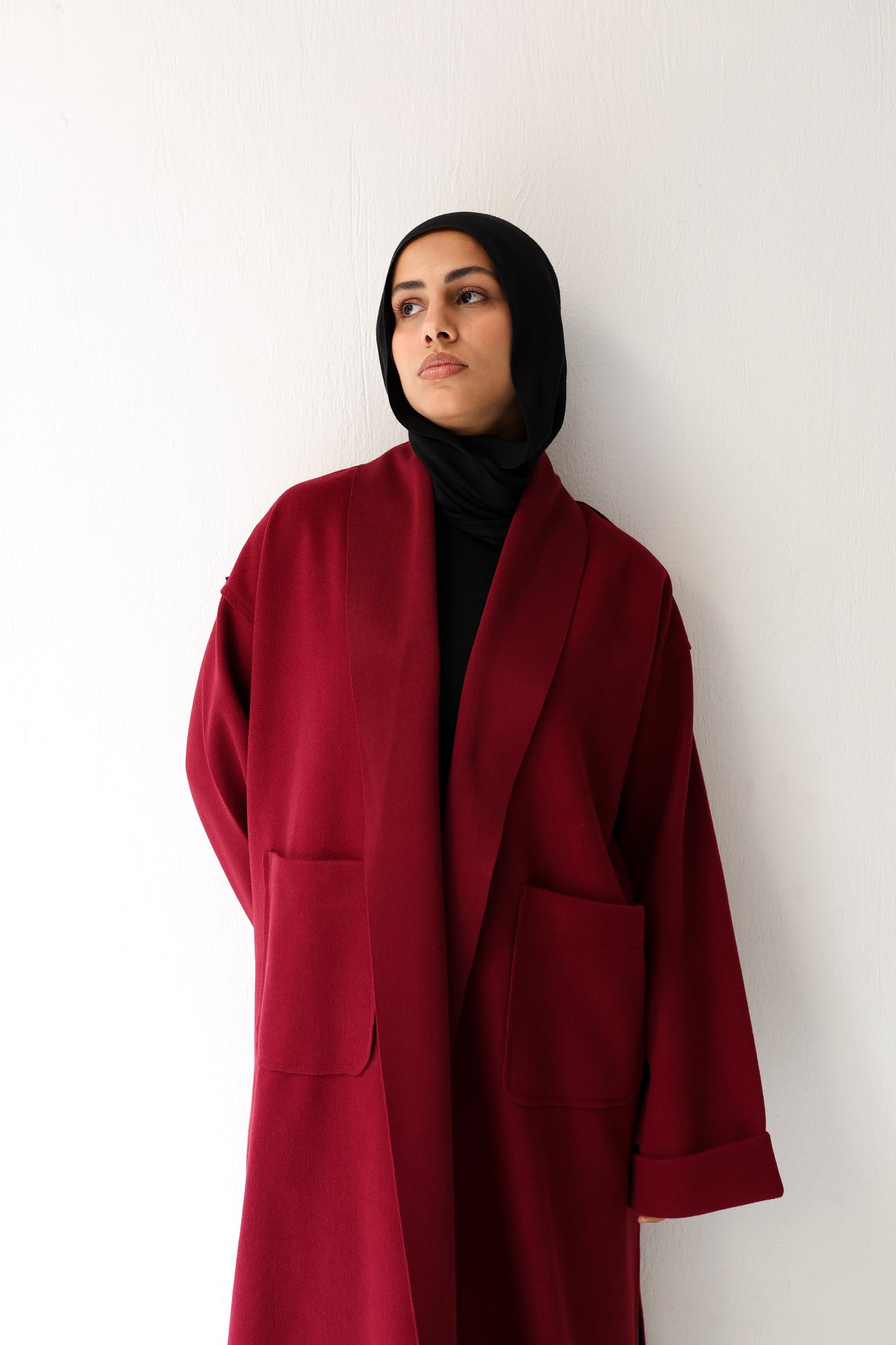 Humble Halo Coat - burgundy