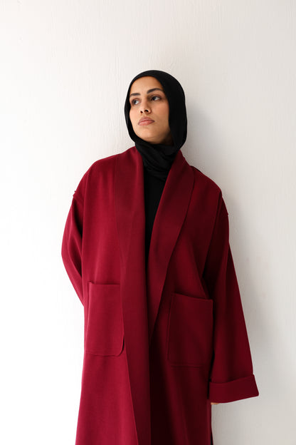 Humble Halo Coat - burgundy