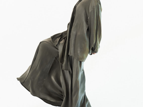 Big Bow Shimmery Set -Olive