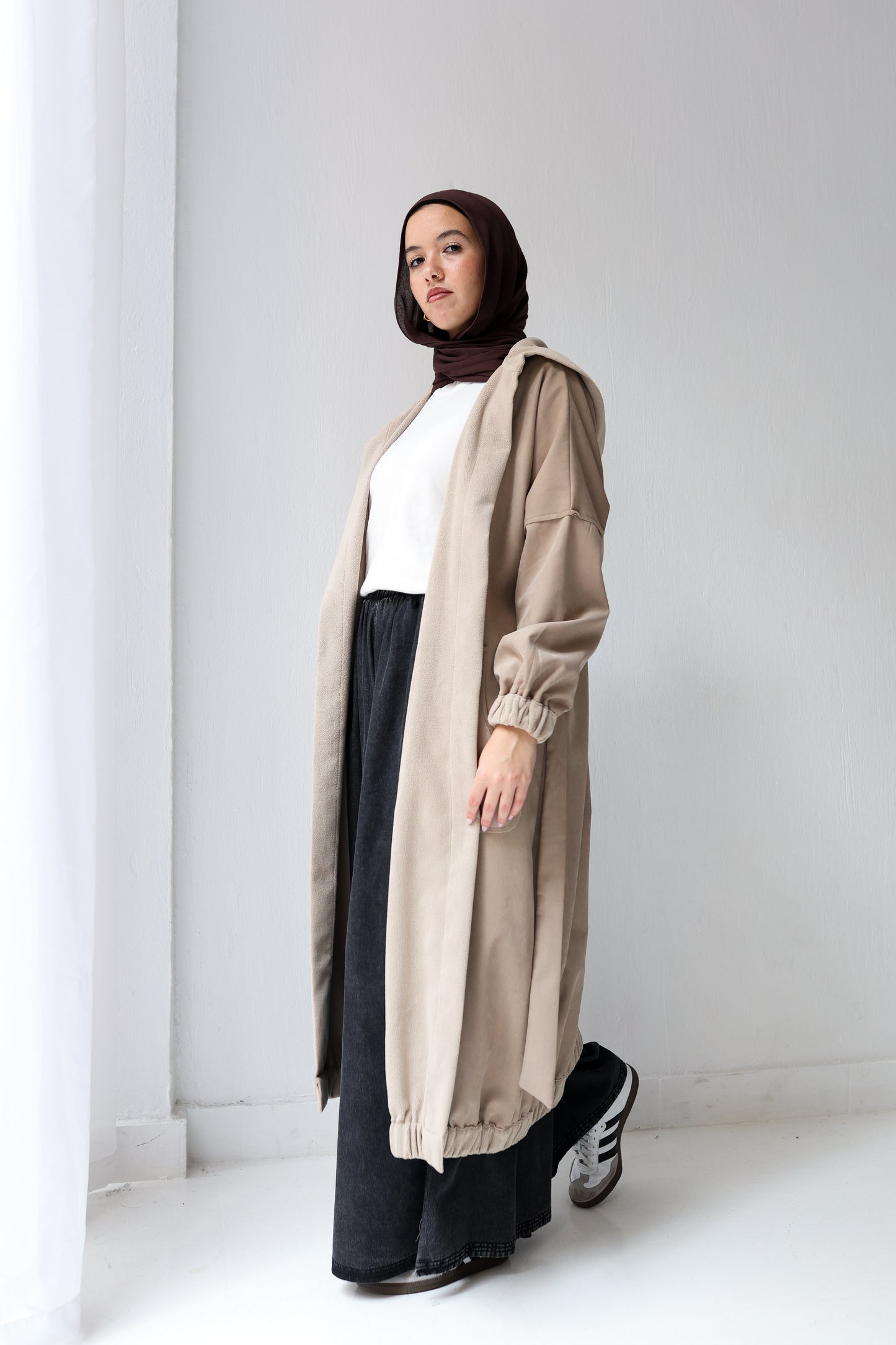 Cozy Cove Cardigan - café