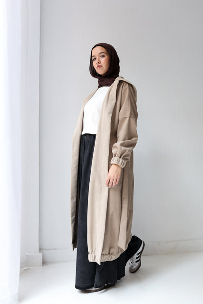 Cozy Cove Cardigan - café