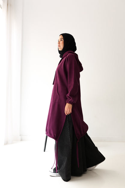 Bloom Hood Top - Purple