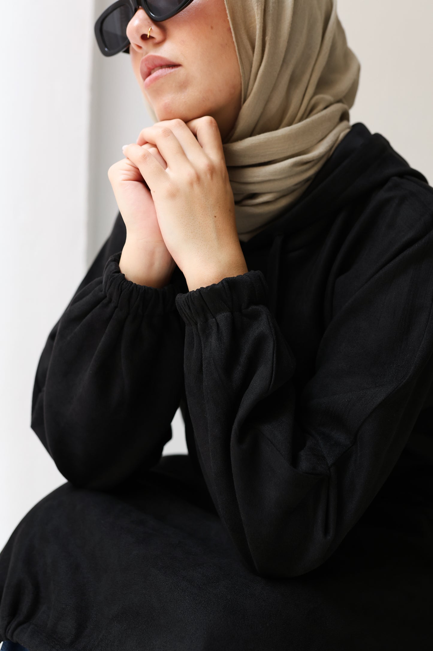 Bloom Hood Top - Black