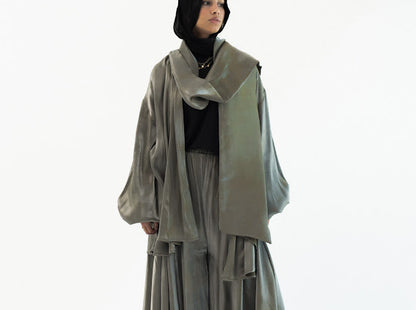 Big Bow Shimmery Set -Olive