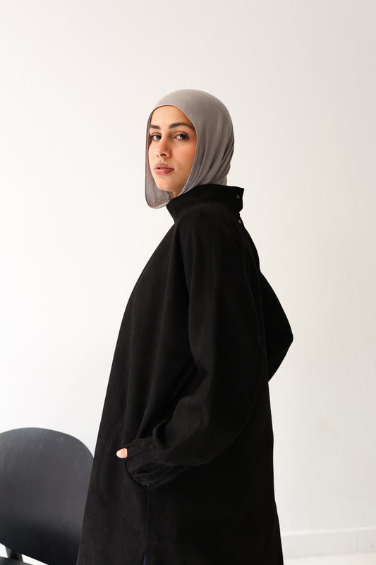 Edgy Pleats Top - Black