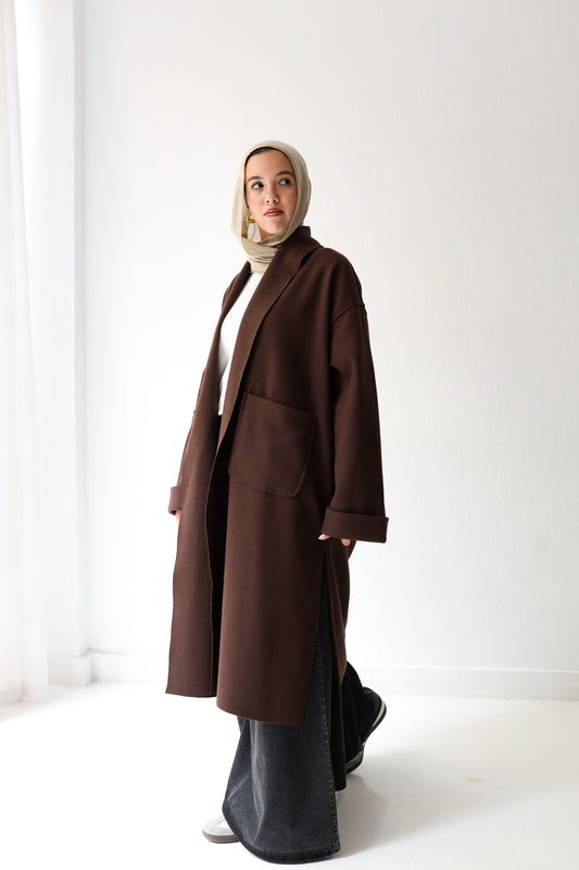 Humble Halo Coat - chocolate