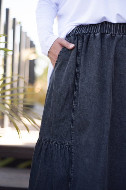 Fine Frills - Washed Black