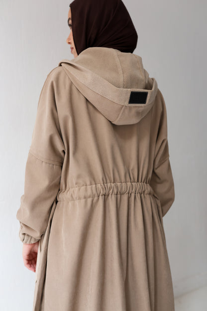 Cozy Cove Cardigan - café