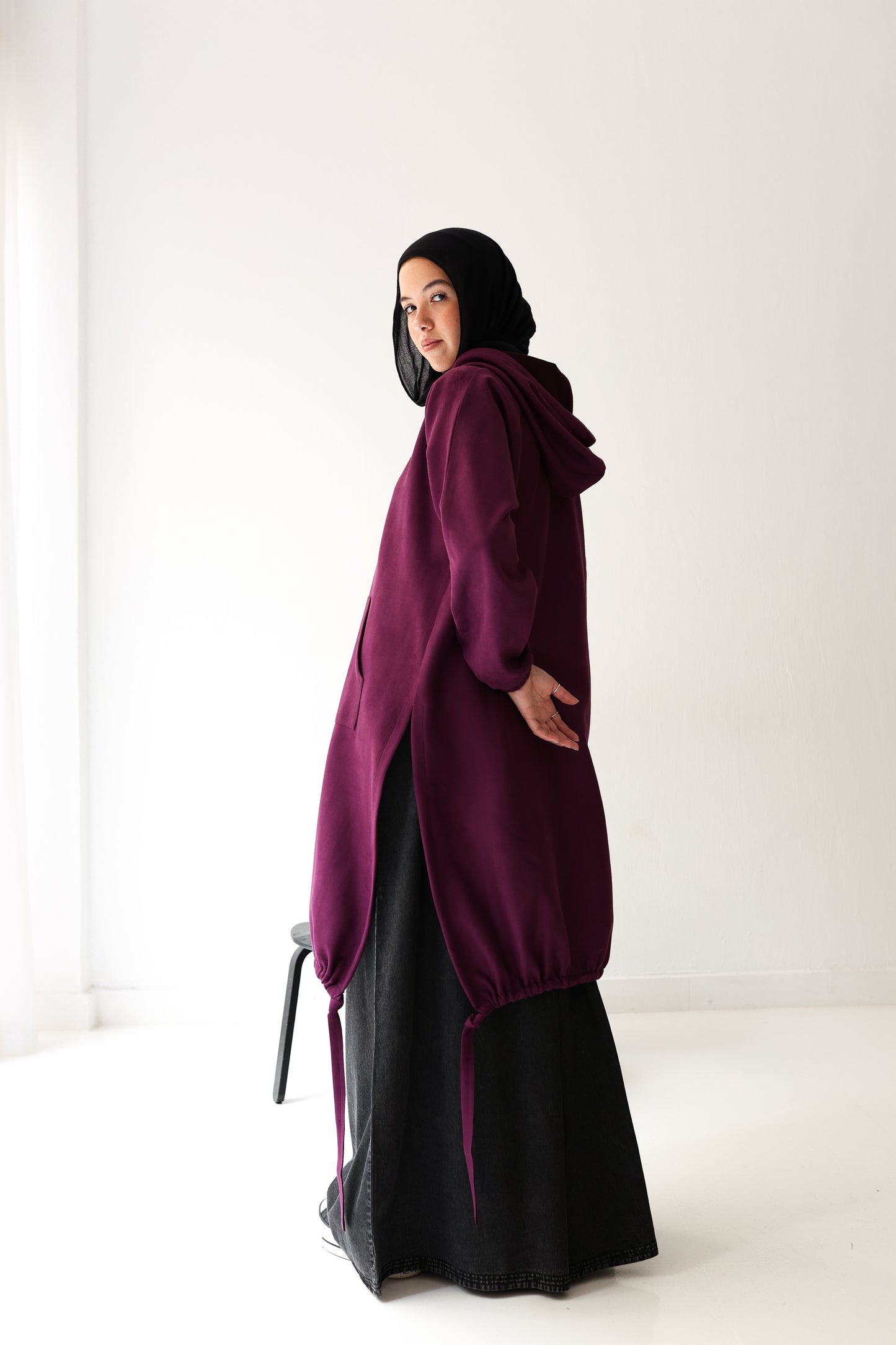 Bloom Hood Top - Purple