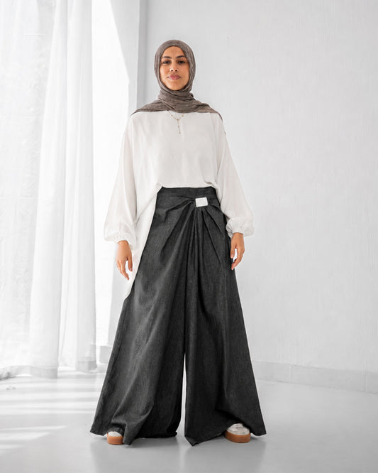 Denim Drape - Black