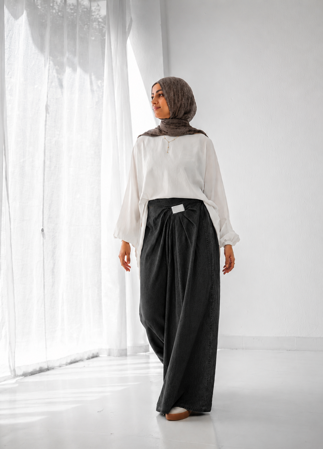 Denim Drape - Grey