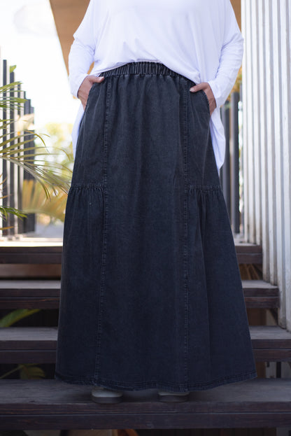 Fine Frills - Washed Black