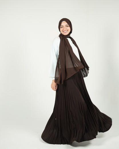 Pleats Perfection - Chocolate Brown