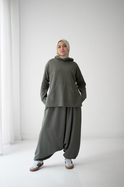 Comfy Casual Set - Olive