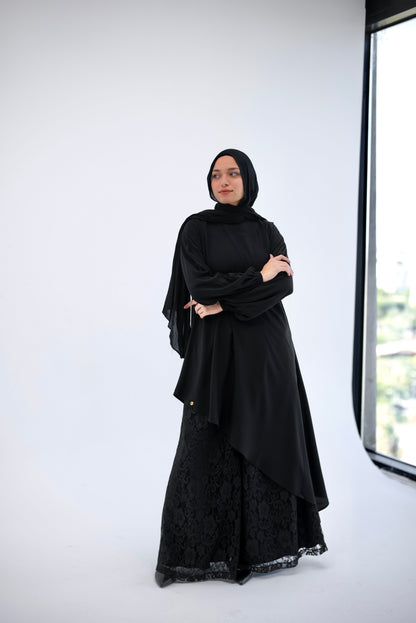 Long Asymmetric Top - Black