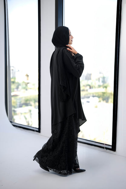 Long Asymmetric Top - Black