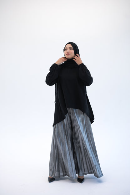 Cloche High Low Top - Black