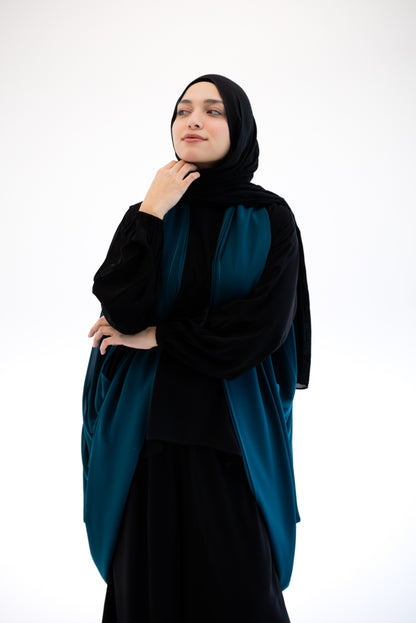 Draped Chiffon Cardigan - Tael