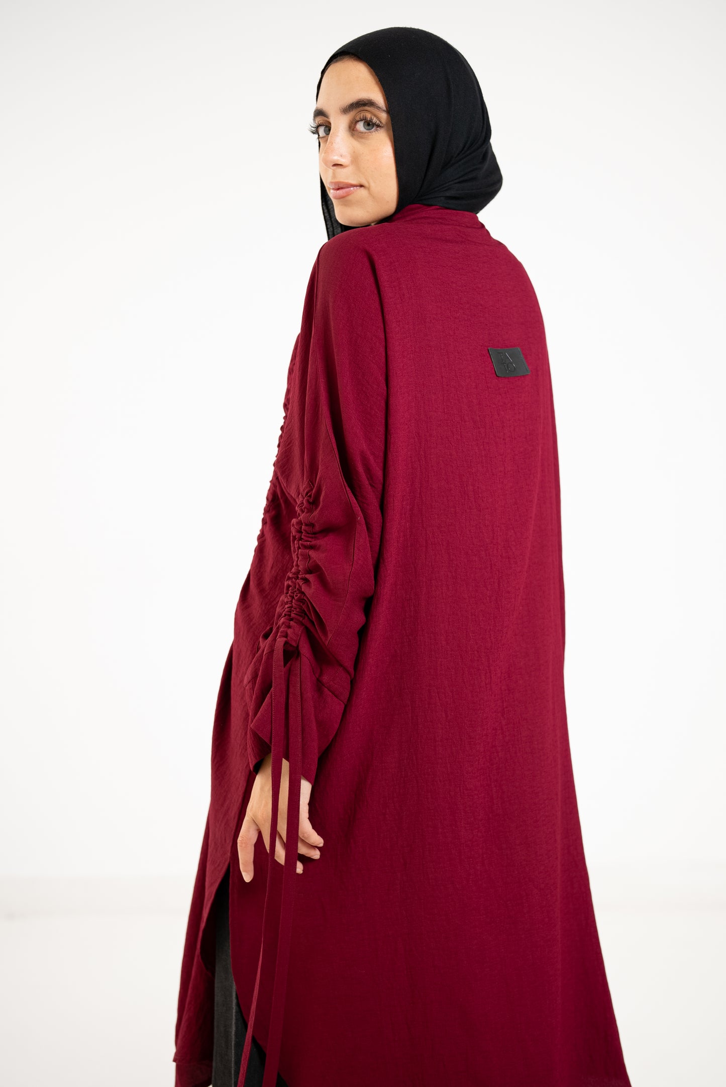 Drape Shirt - Cherry