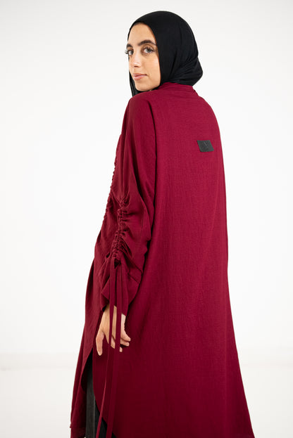 Drape Shirt - Cherry