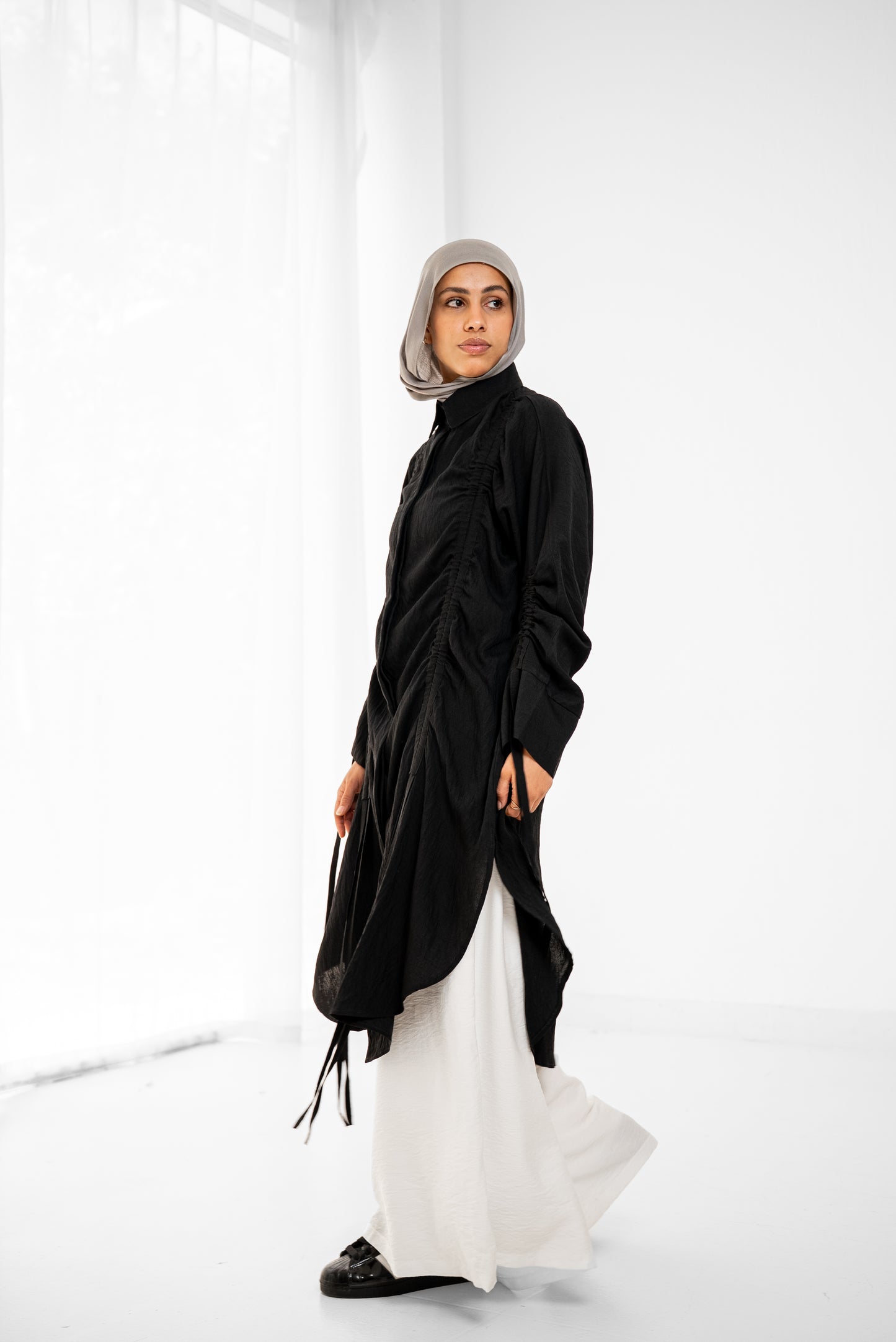 Drape Shirt - Black