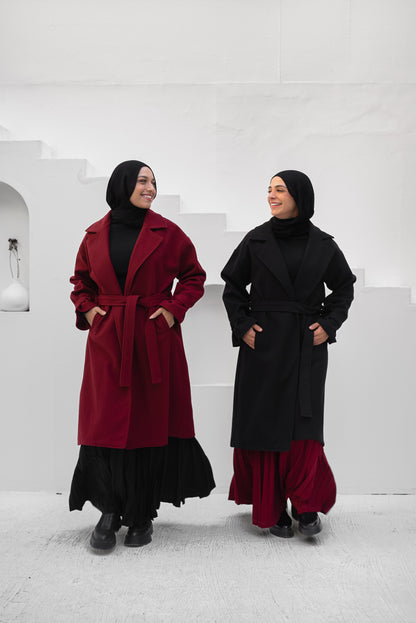 Eternal Elegance Coat - Black