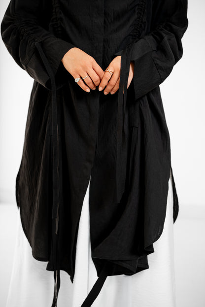 Drape Shirt - Black
