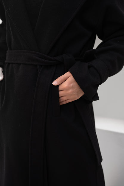 Eternal Elegance Coat - Black