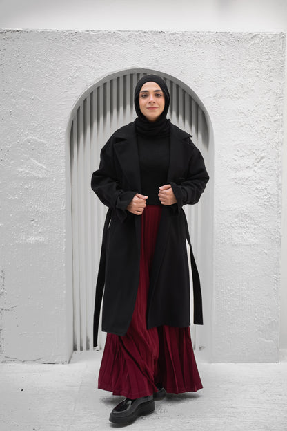 Eternal Elegance Coat - Black
