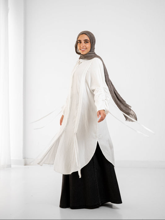 Drape Shirt - White