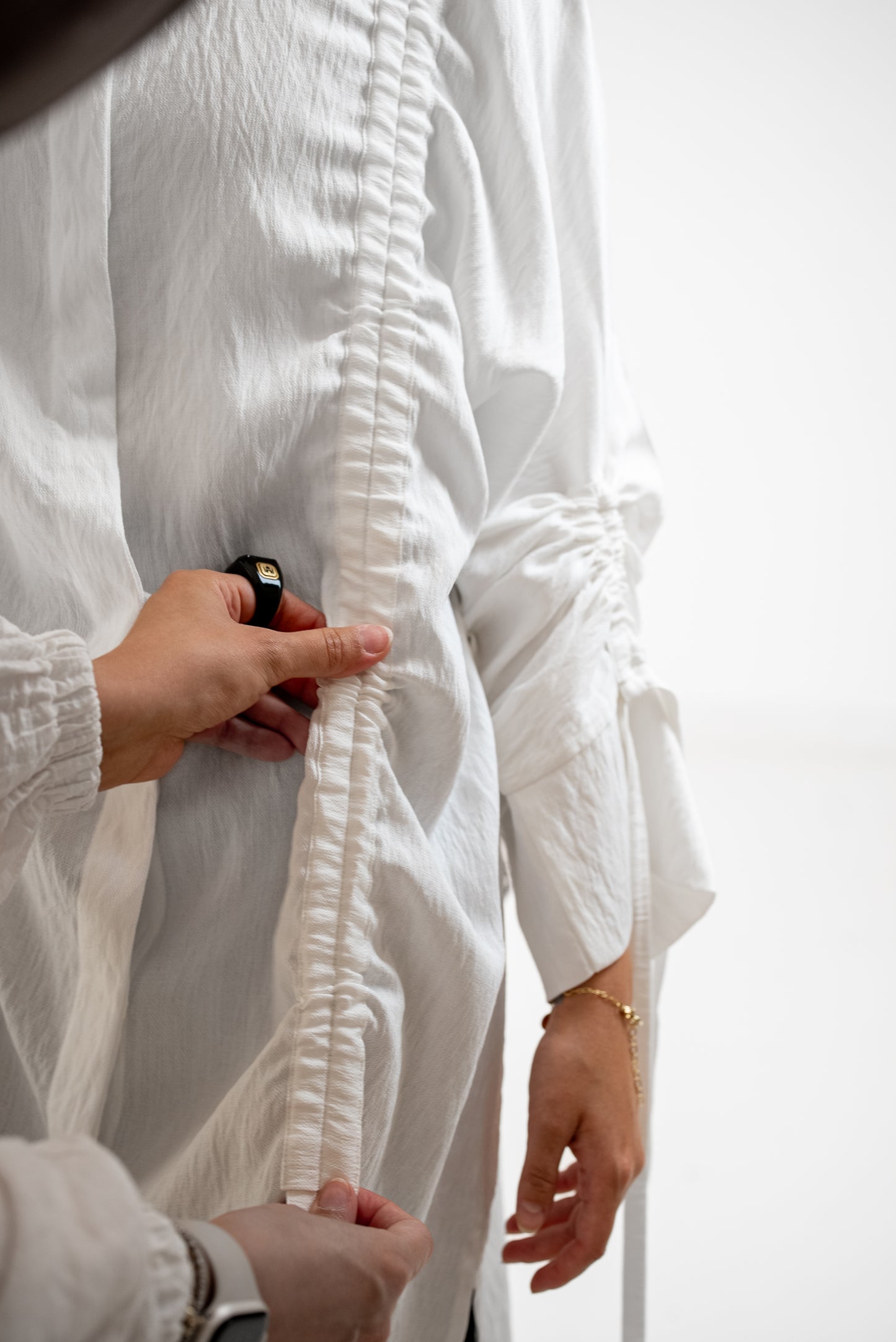 Drape Shirt - White