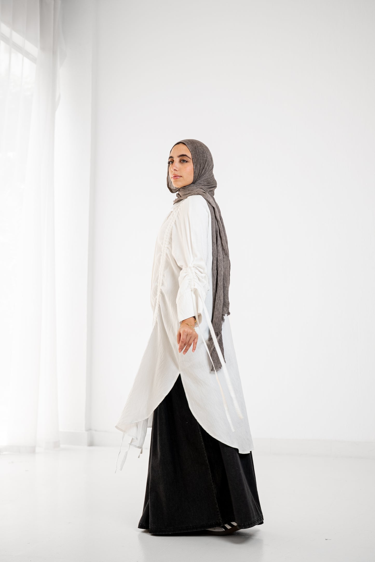 Drape Shirt - White