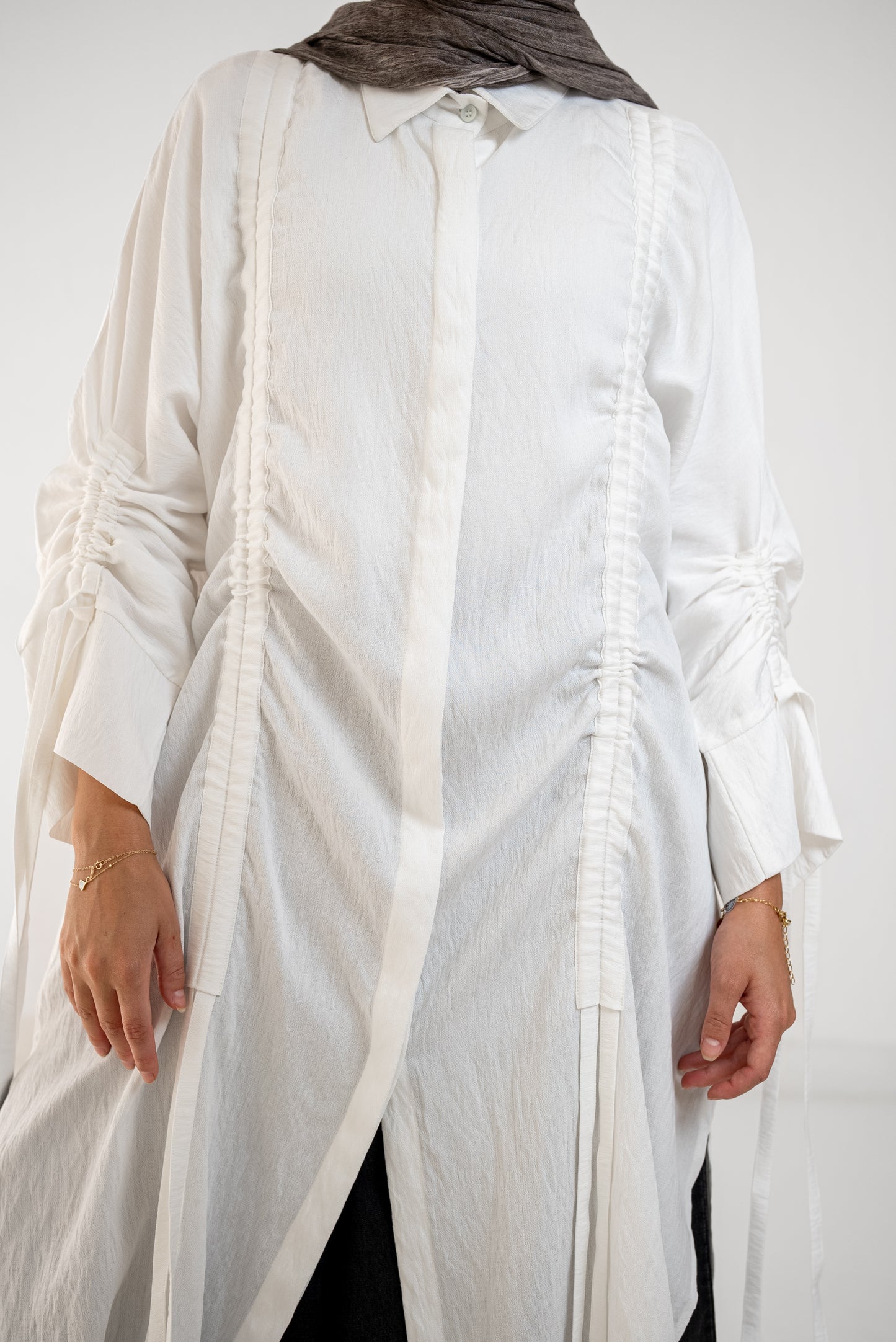 Drape Shirt - White